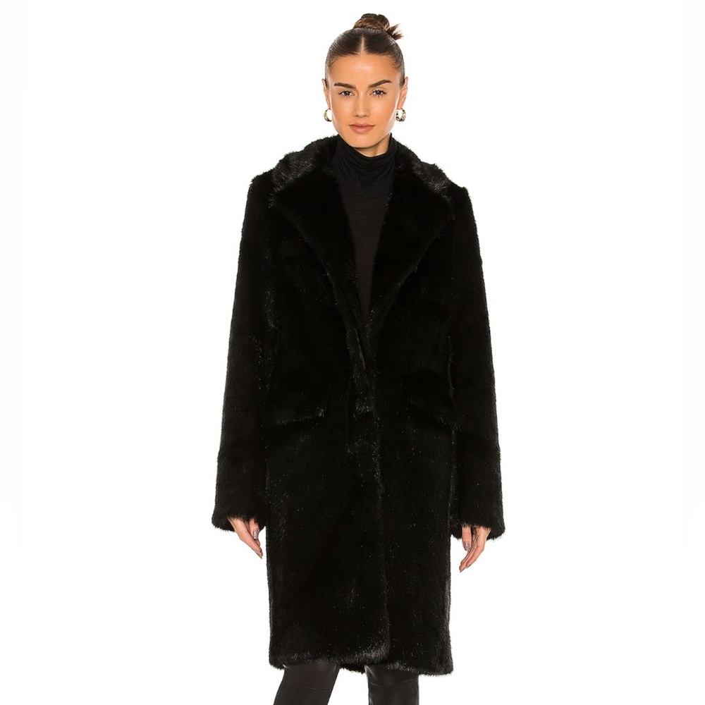 Dawson Black Faux Fur Coat
